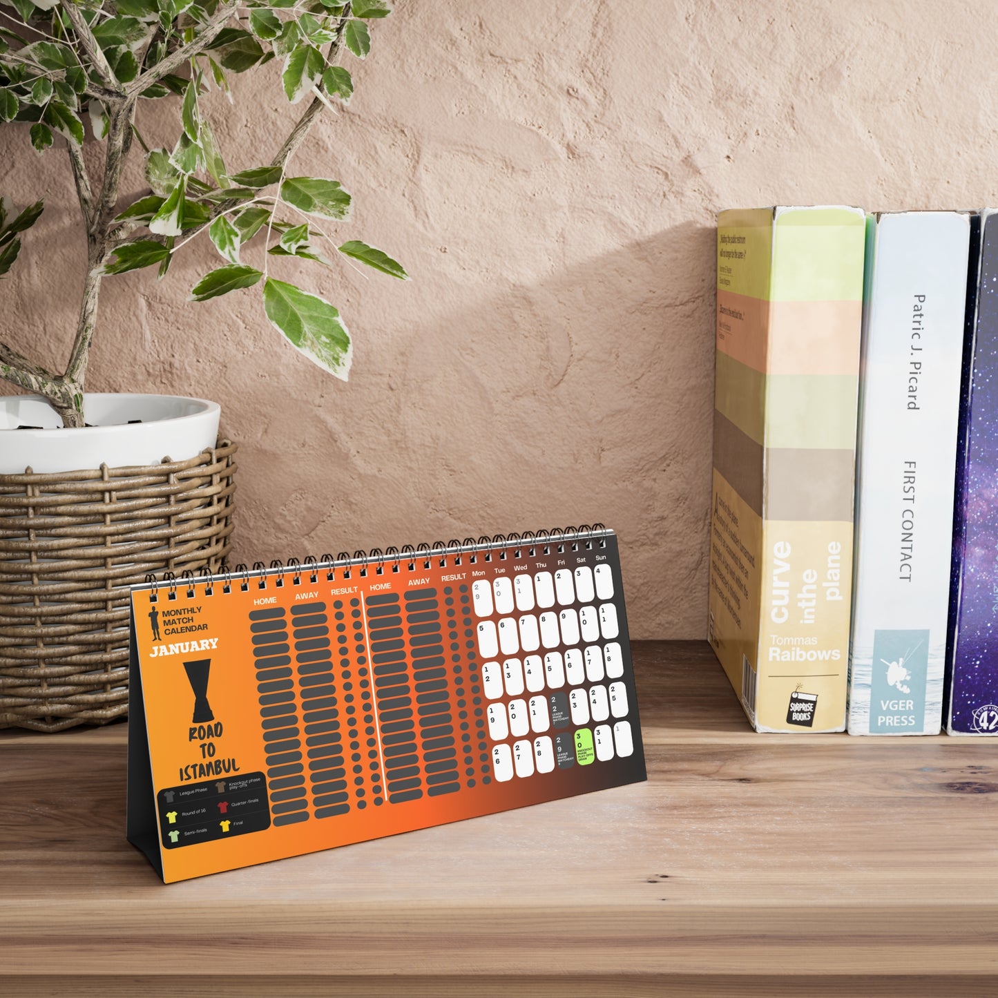 UEL Desk Calendar – 2025/26 Season