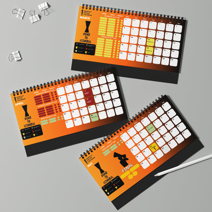 UEL Desk Calendar – 2025/26 Season